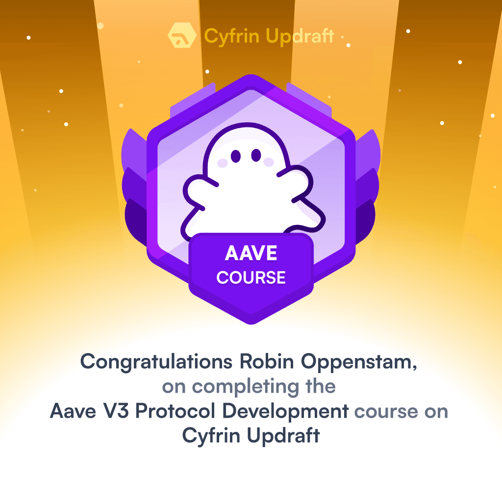 Aave V3 Protocol Development Certificate